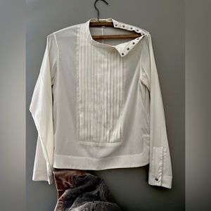 Silk Ivory Rag & Bone Blouse XS